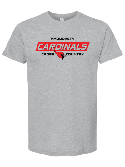 2025 Maquoketa Cardinals Cross Country Youth Tultex Fine Jersey T-Shirt (2 Color Options)