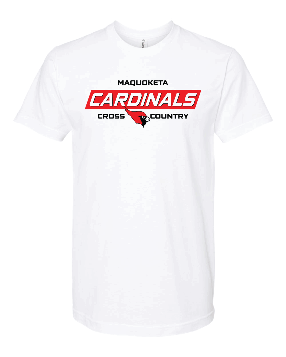 2025 Maquoketa Cardinals Cross Country Adult Tultex Fine Jersey T-Shirt (2 Color Options)