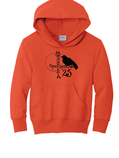 2025 Maquoketa Halloween Spooktacular Fundraiser Youth Orange Port & Co Core Fleece Pullover Hoodie