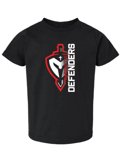 Marquette Catholic Defenders PTO Christmas Fundraiser Toddler Rabbit Skins Fine Jersey T-Shirt (2 Color Options)