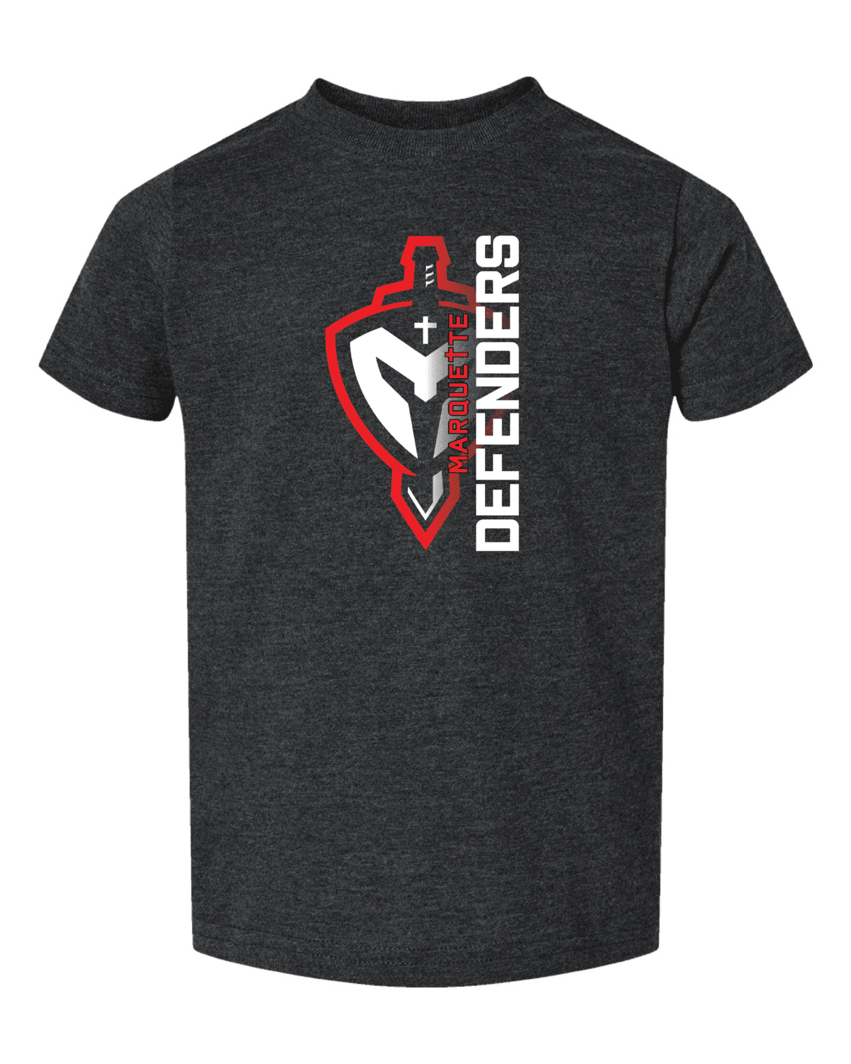 Marquette Catholic Defenders PTO Christmas Fundraiser Toddler Rabbit Skins Fine Jersey T-Shirt (2 Color Options) - Image 2