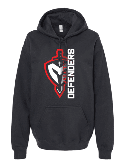 Marquette Catholic Defenders PTO Christmas Fundraiser Adult Black Gildan Softstyle Midweight Hoodie