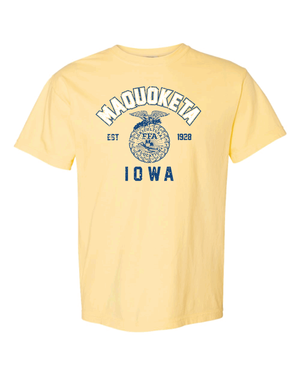 2025 Maquoketa FFA Design 2 Youth Butter Comfort Colors Garment-Dyed Heavyweight T-Shirt
