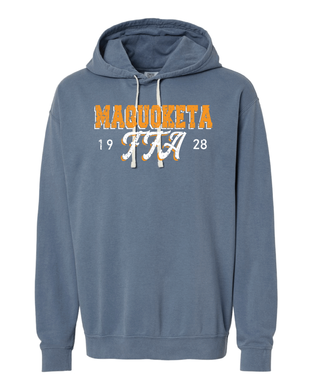 2025 Maquoketa FFA Design 1 Adult Comfort Colors Butter Garment-Dyed Lightweight Fleece Hoodie (2 Color Options) - Image 2