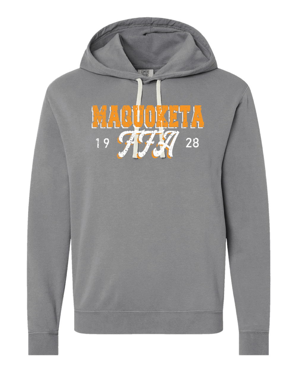 2025 Maquoketa FFA Design 1 Adult Comfort Colors Butter Garment-Dyed Lightweight Fleece Hoodie (2 Color Options)