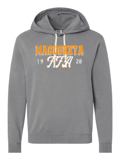 2025 Maquoketa FFA Design 1 Adult Comfort Colors Butter Garment-Dyed Lightweight Fleece Hoodie (2 Color Options)