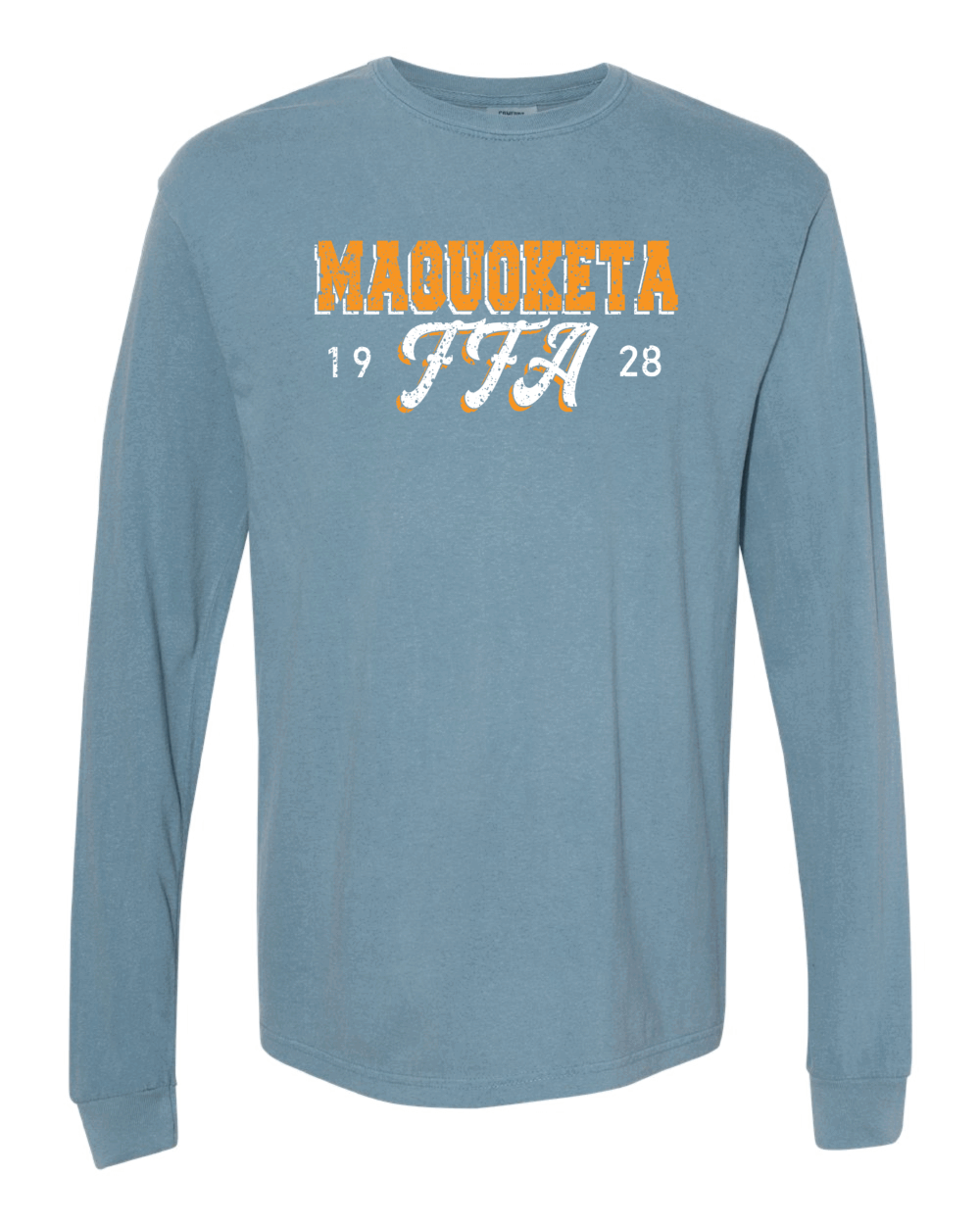 2025 Maquoketa FFA Design 1 Adult Comfort Colors Garment-Dyed Heavyweight Long Sleeve T-Shirt (2 Color Options) - Image 2