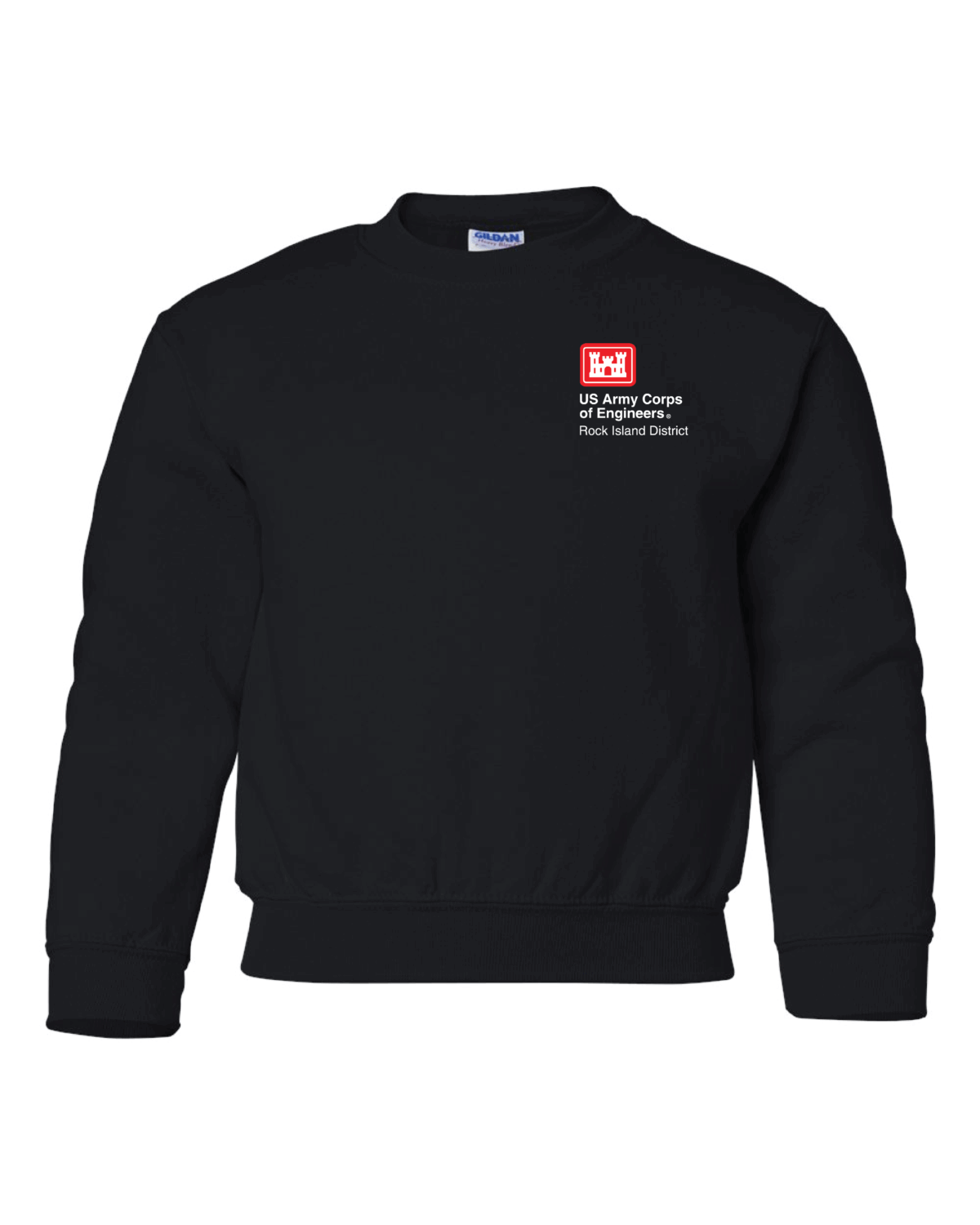 US Army Corp of Engineers Youth Gildan Heavy Blend Crewneck Sweatshirt (5 Color Options)