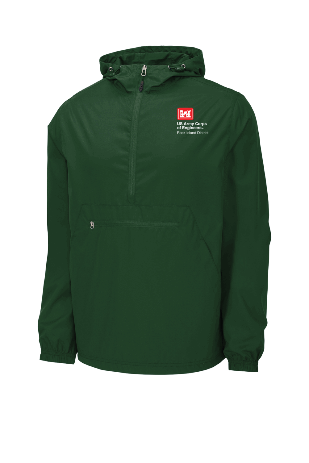 US Army Corp of Engineers Sport-Tek Packable Anorak (6 Color Options) - Image 3