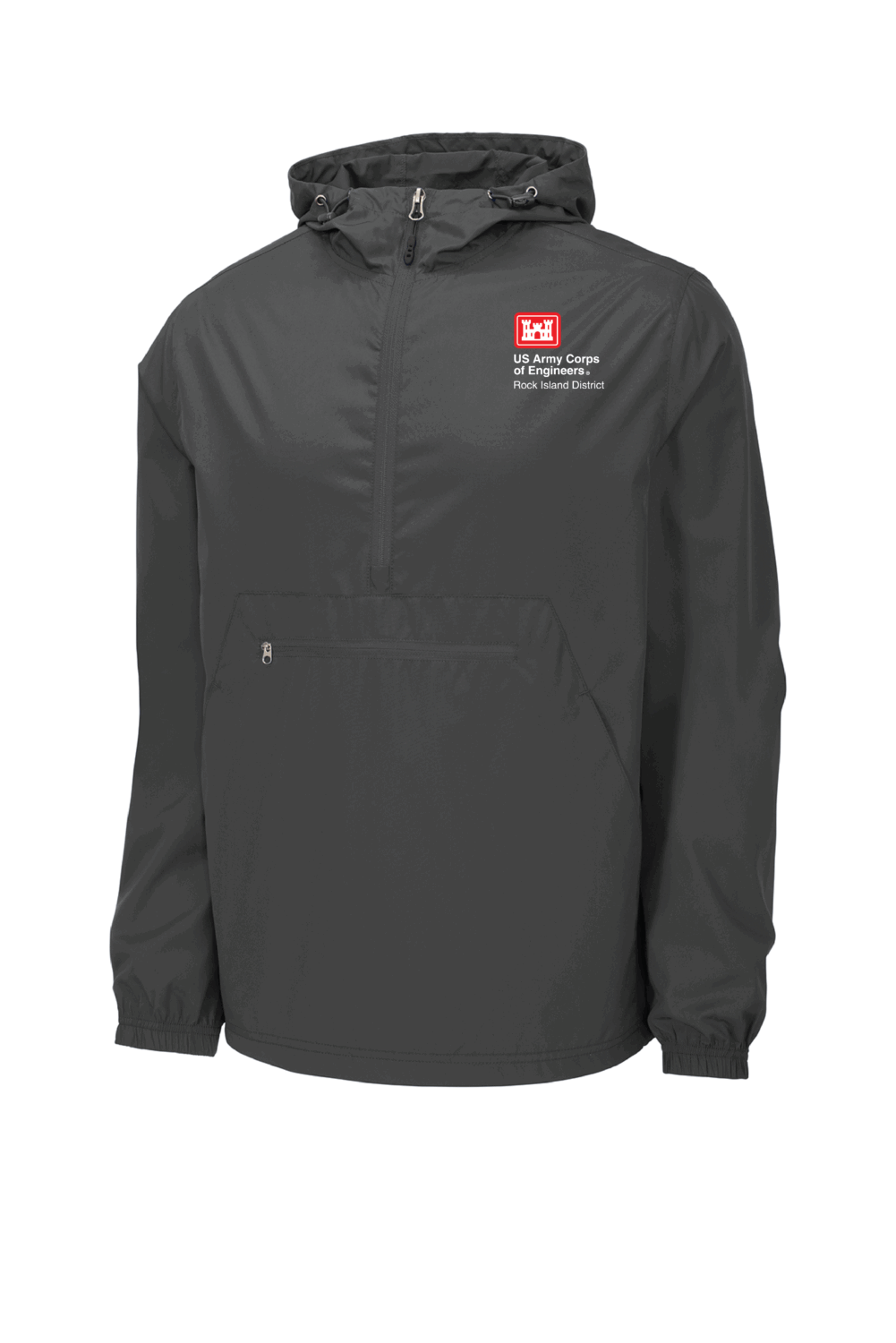 US Army Corp of Engineers Sport-Tek Packable Anorak (6 Color Options) - Image 2