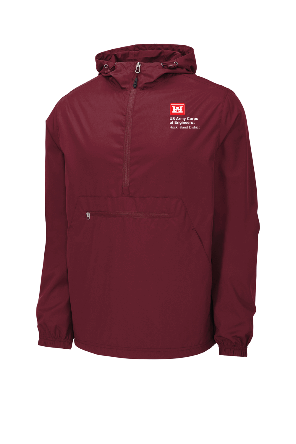 US Army Corp of Engineers Sport-Tek Packable Anorak (6 Color Options) - Image 4