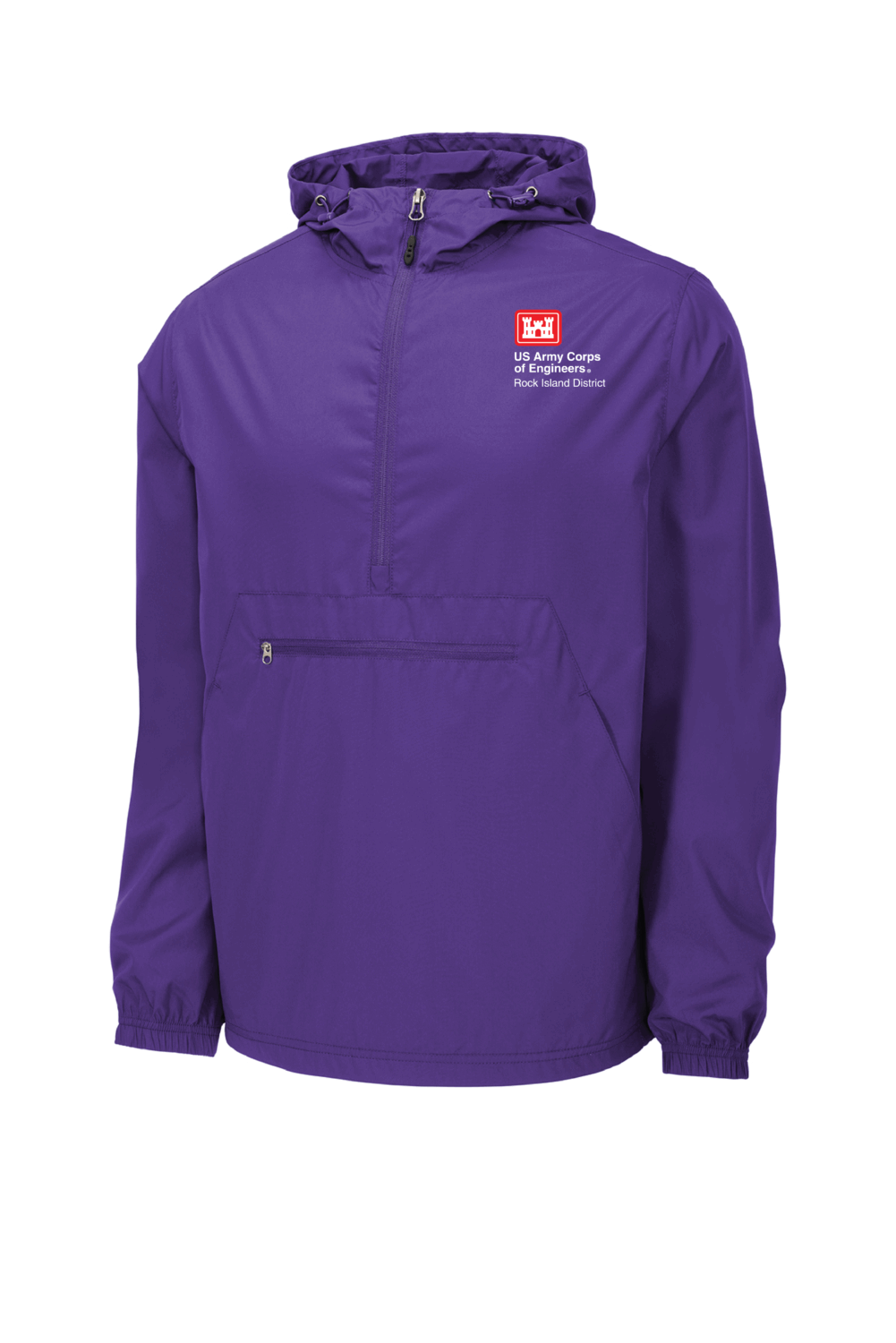 US Army Corp of Engineers Sport-Tek Packable Anorak (6 Color Options) - Image 6