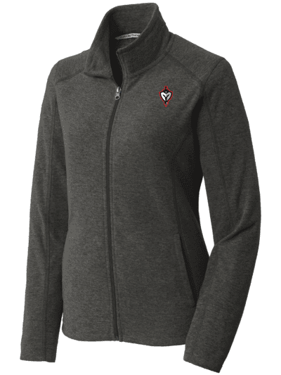 Marquette Catholic Defenders PTO Christmas Fundraiser Women's Port Authority Heather Microfleece Full-Zip Jacket (2 Color Options)