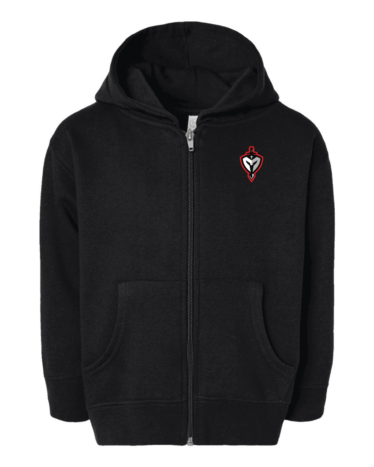 Marquette Catholic Defenders PTO Christmas Fundraiser Toddler Rabbit Skins Full-Zip Fleece Hoodie (5 Color Options) - Image 5