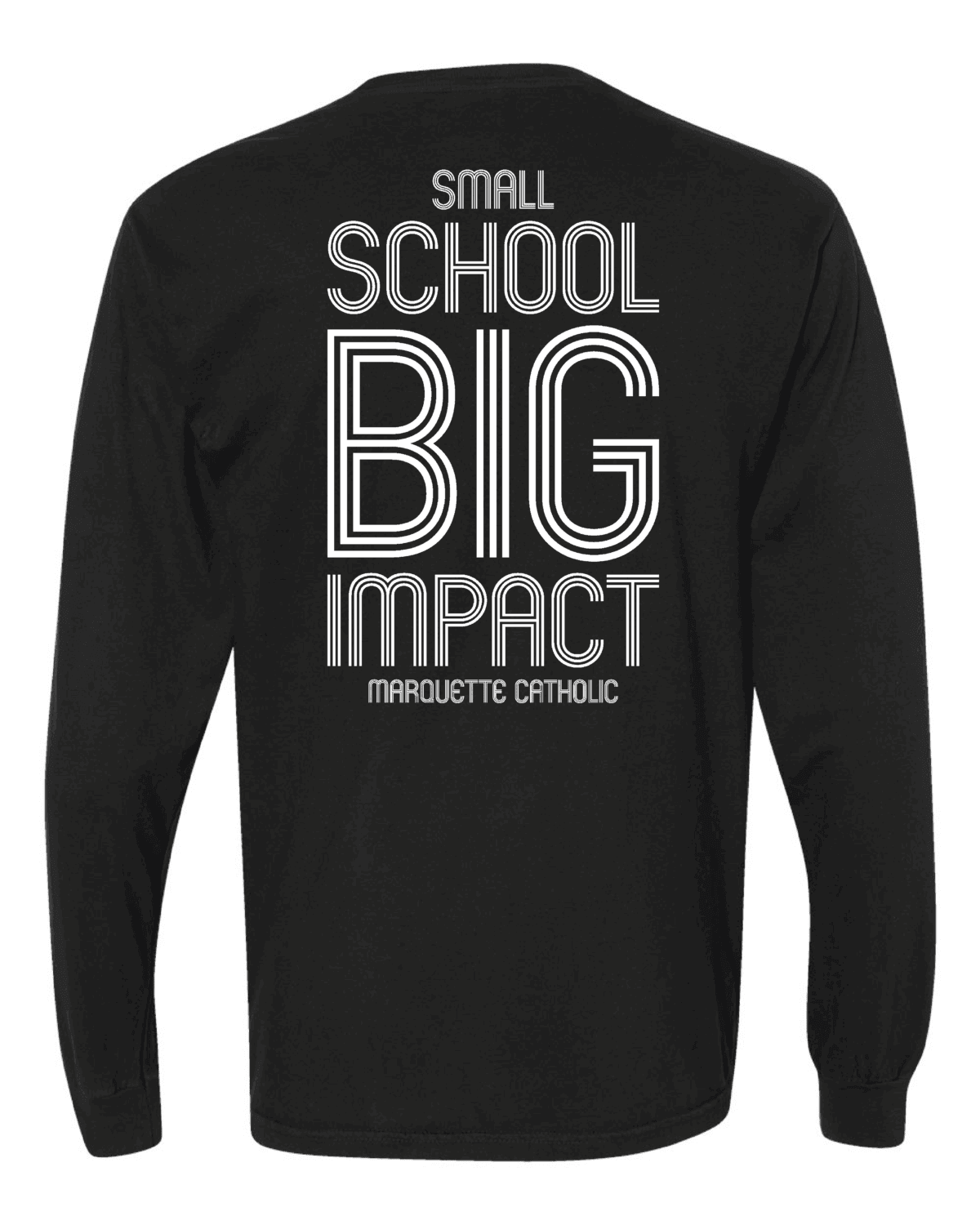 Marquette Catholic Defenders PTO Christmas Fundraiser Adult Comfort Colors Garment-Dyed Heavyweight Long Sleeve Pocket T-Shirt (4 Color Options) - Image 4