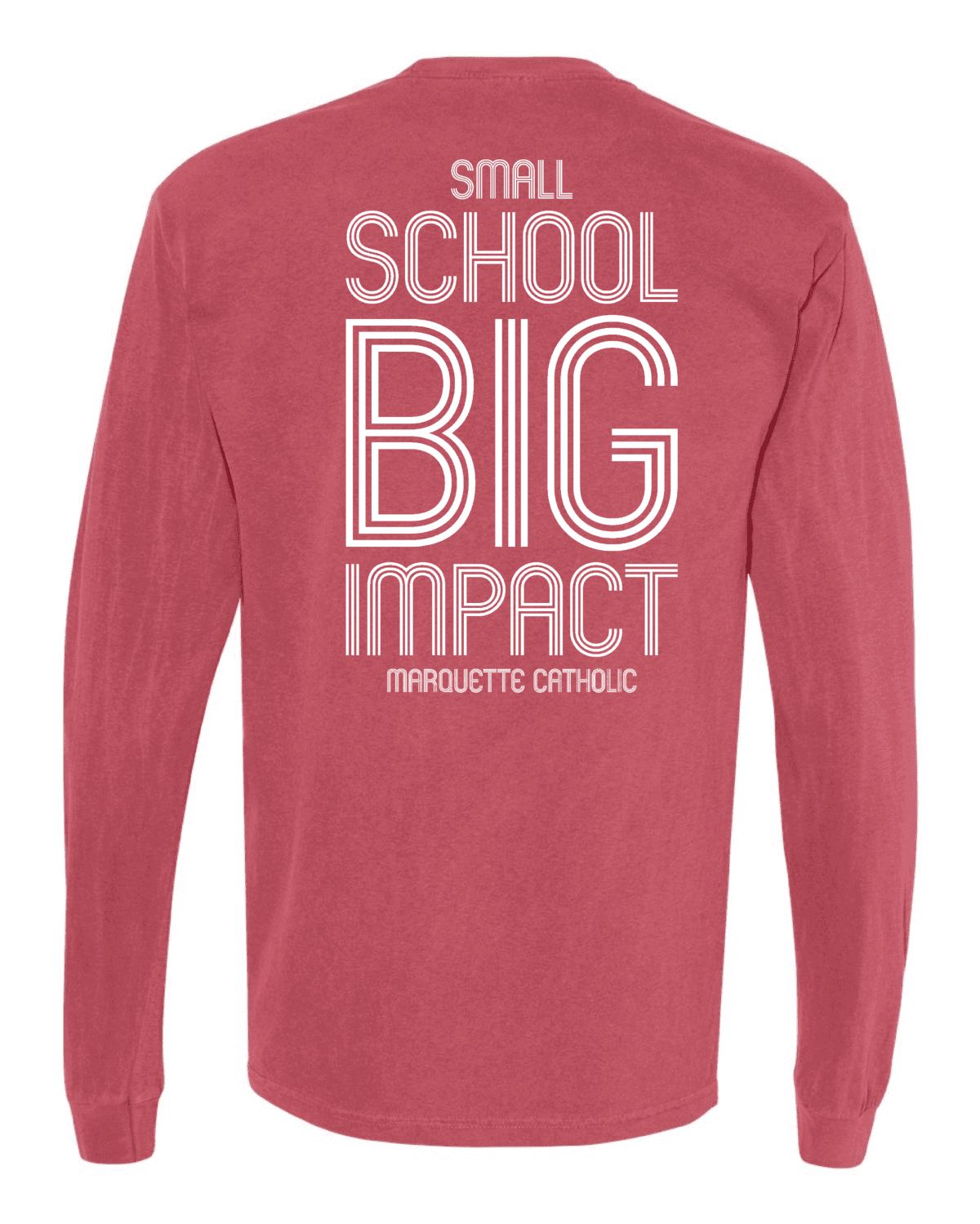 Marquette Catholic Defenders PTO Christmas Fundraiser Adult Comfort Colors Garment-Dyed Heavyweight Long Sleeve Pocket T-Shirt (4 Color Options) - Image 6