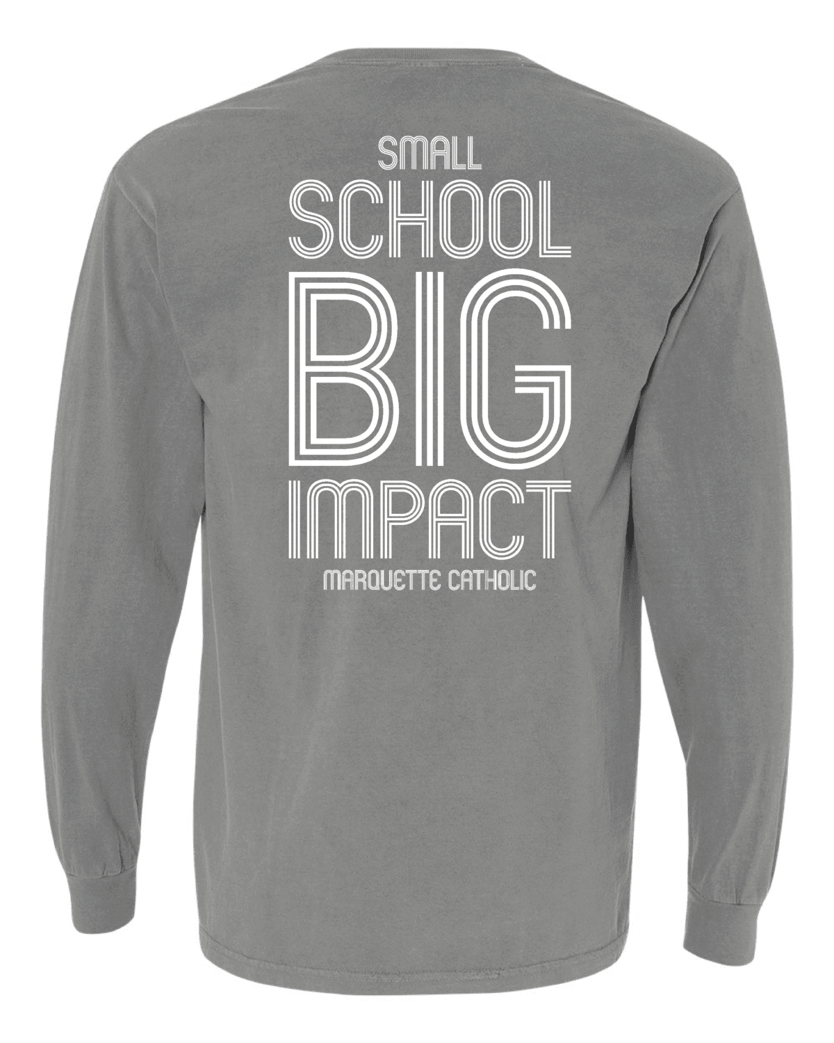 Marquette Catholic Defenders PTO Christmas Fundraiser Adult Comfort Colors Garment-Dyed Heavyweight Long Sleeve Pocket T-Shirt (4 Color Options) - Image 8