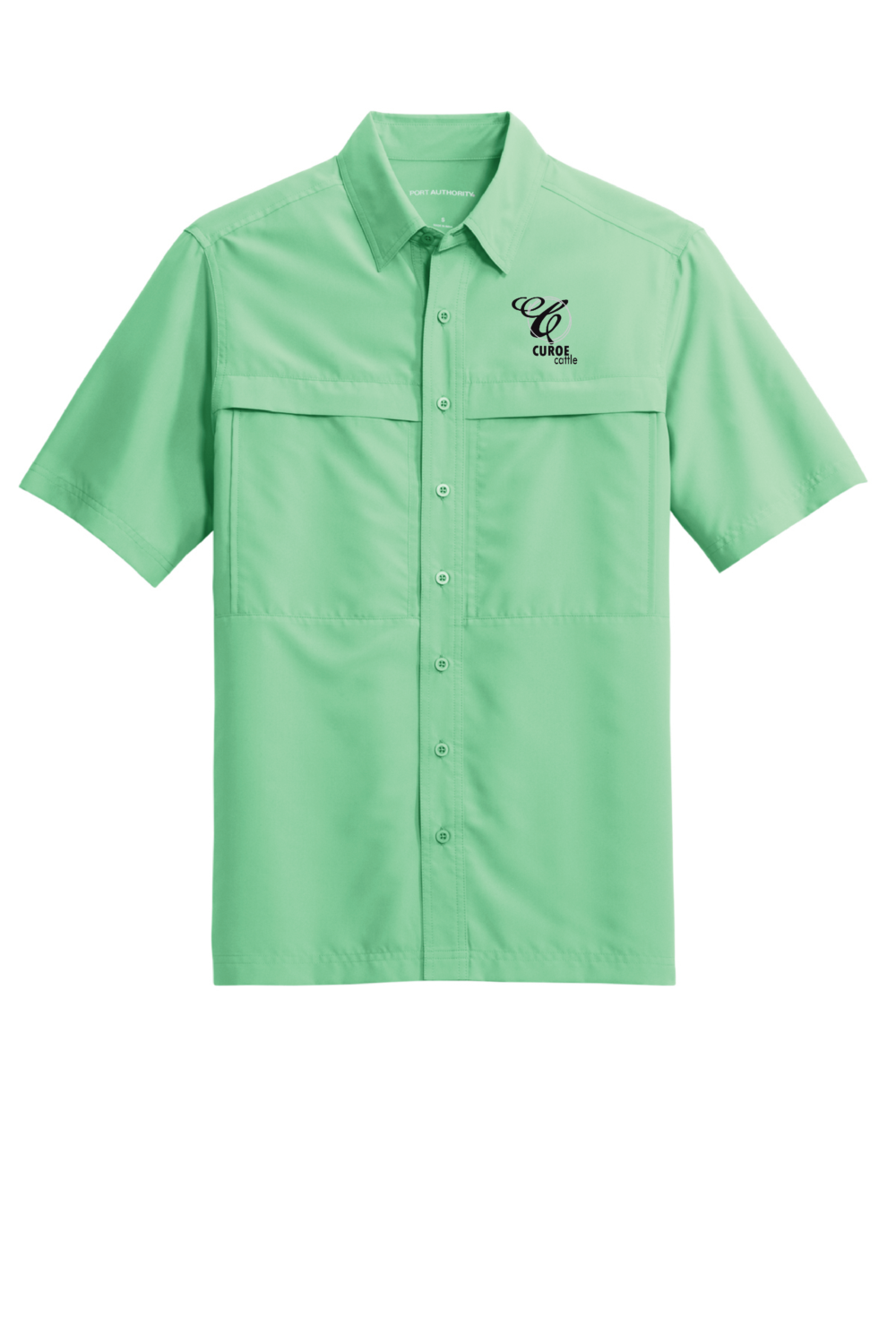 Curoe Cattle Adult Port Authority Short Sleeve UV Daybreak Shirt (10 Color Options)