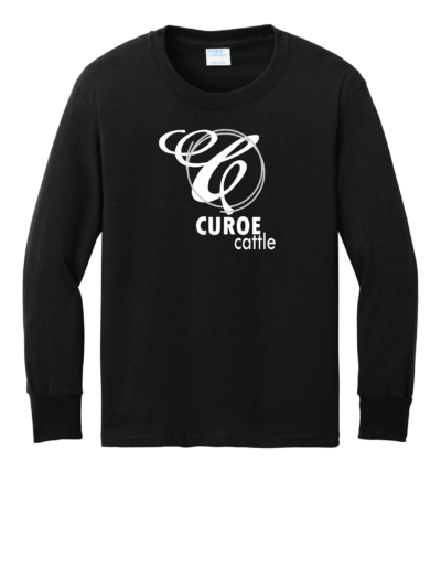Curoe Cattle Youth Port & Co Core Cotton Long Sleeve T-Shirt