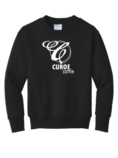 Curoe Cattle Youth Port & Co Core Fleece Crewneck Sweatshirt