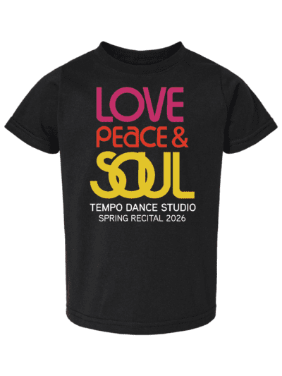2026 Tempo Dance Recital Toddler Rabbit Skins Fine Jersey T-Shirt