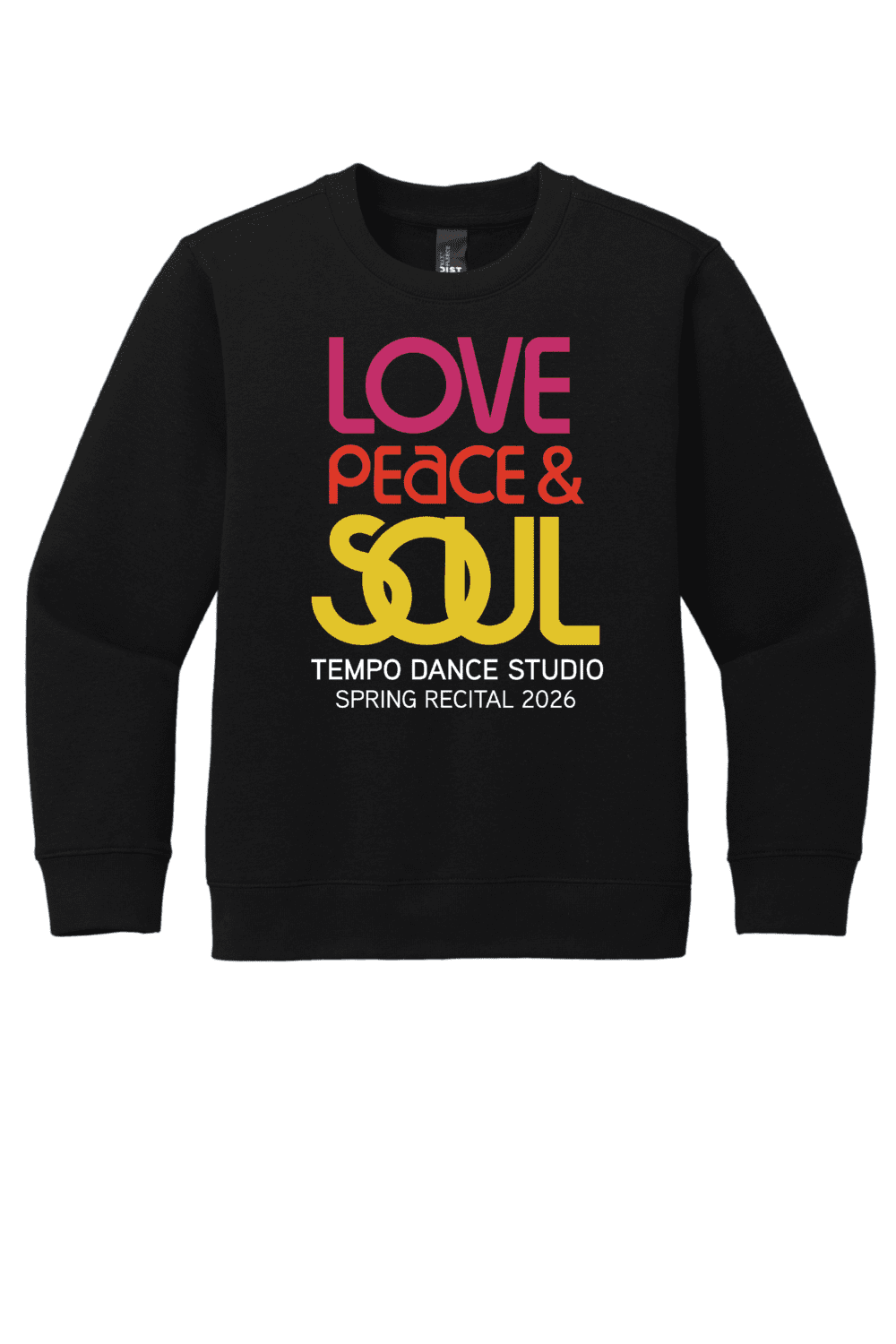 2026 Tempo Dance Recital Youth District V.I.T. Fleece Crewneck Sweatshirt