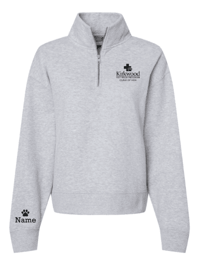 Class of 2026 Kirkwood Vet Tech Program Women's MV Sport Sueded Fleece 1/4 Zip Sweatshirt
