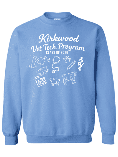 Class of 2026 Kirkwood Vet Tech Program Adult Gildan Heavy Blend Crewneck Sweatshirt