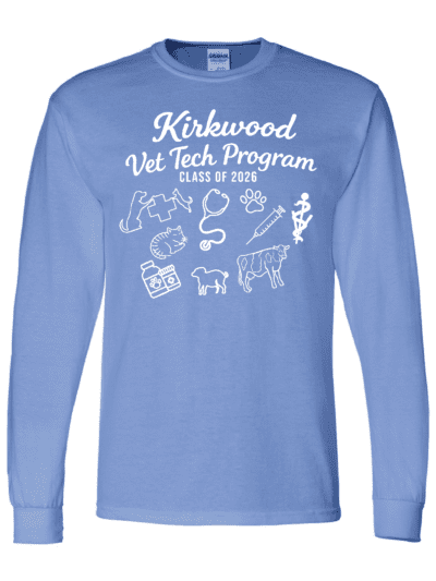 Class of 2026 Kirkwood Vet Tech Program Adult Gildan DryBlend Long Sleeve T-Shirt
