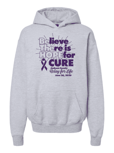 2026 Jackson County Relay For Life Fundraiser Youth Gildan Softstyle Midweight Hoodie