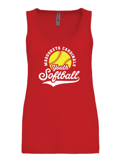 2026 Maquoketa Cardinals Youth Softball Women’s Next Level Cotton Tank